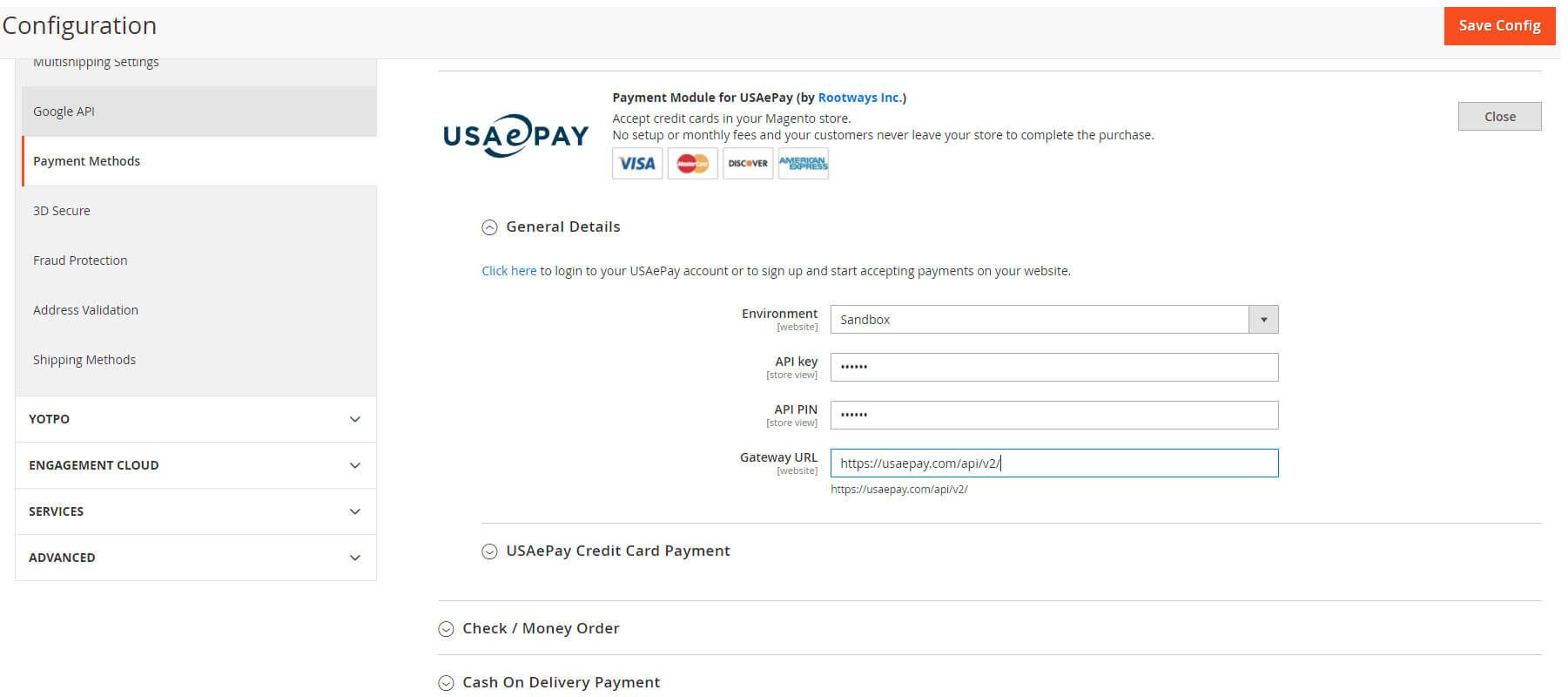 Magento 2 USAePay Payment Extension