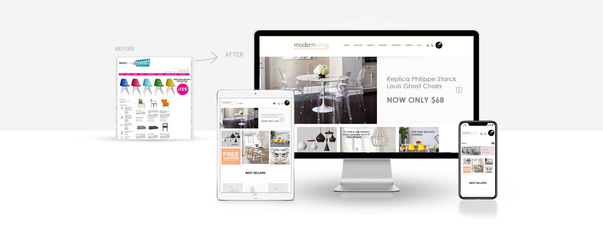 Magento online furniture shop website